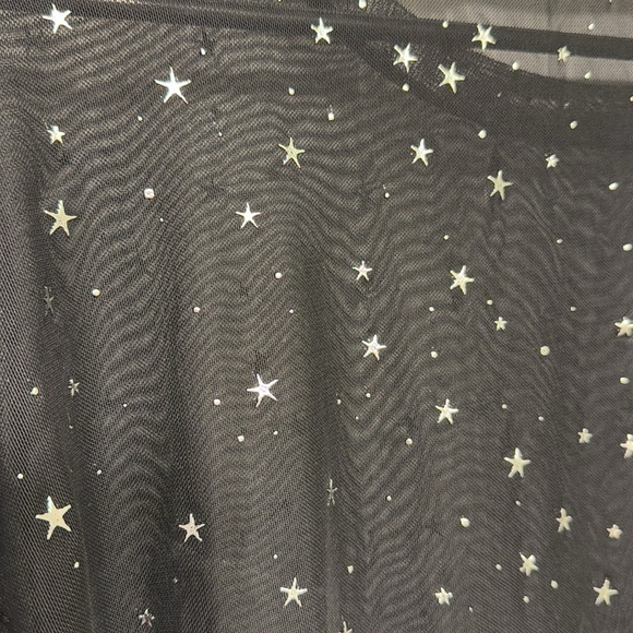 Black see through star shirt - Picture 2 of 2